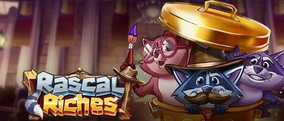 Play'n GO segue os três Rogue Raccoons no Rascal Riches Slot